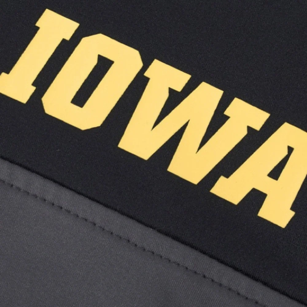 Large Iowa Hawkeyes Zipper Cook Grey Jacket